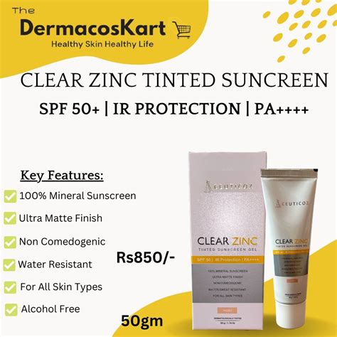 Cueticoz Clear Zinc Tinted Sunscreen