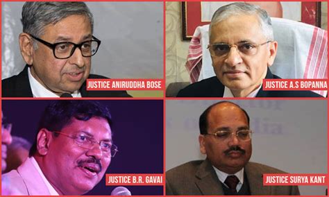Breaking : Justices B R Gavai, Surya Kant, Aniruddha Bose & A S Bopanna ...
