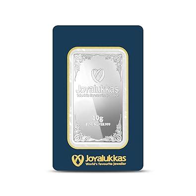 Joyalukkas 10 Gram (999 Purity) Blister Packed Silver Bar : Amazon.in ...