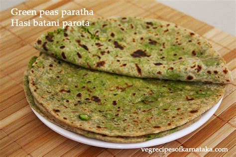 Peas paratha recipe | How to make green peas parata | Hasi batani ...