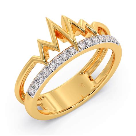 Dazzling Heart Rhyme Diamond Ring for her, priced under 35K - Candere ...