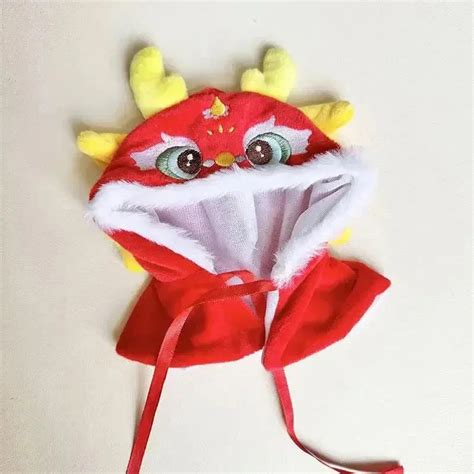 Labubu Red Chinese Dragon Outfit