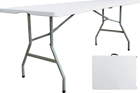 Buy JingPieCle 6 Foot Folding Table 6ft Portable Plastic Table with ...
