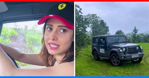 Bollywood Actress Nushrat Bharucha Drives Mahindra Thar Off-Road and ...