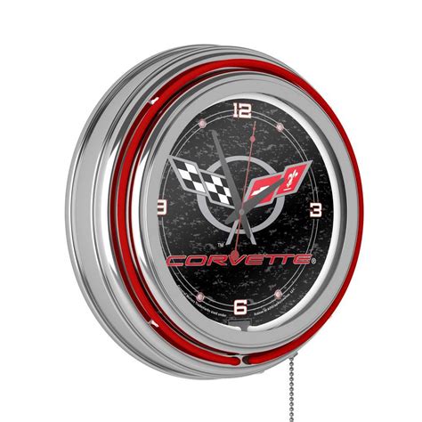 Buy 14 in. Black Corvette C5 Neon Wall Clock Online at Lowest Price in ...