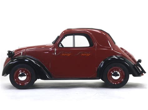 1936 Fiat 500 A Topolino Trasformabile red 1:18 Laudoracing Scale Model ...