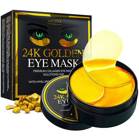 Amazon.com : Under Eye Mask for Dark Circles and Puffiness, Eye Bags, Wrinkles, 24k Gold Under ...
