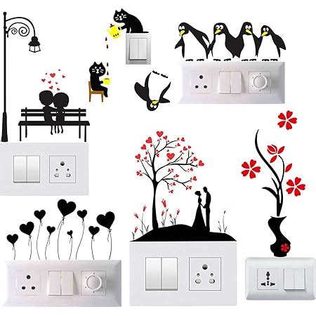 Buy Decals Creation Wall Art, Fridge Light Switches Board Vinyl Sticker ...