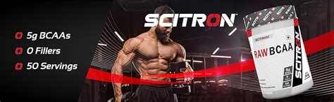 Scitron RAW BCAA 250g (Pure Muscle Fuel for Optimal Performance) 50 ...
