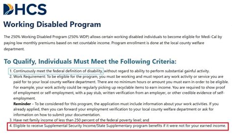 Image result for Working Disabled Program Chart