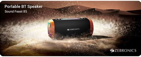 ZEBRONICS Sound Feast 85, Portable Bluetooth Speaker, 30 Watts, Upto 7 ...