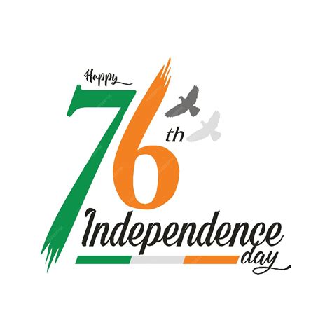 Premium Vector | 76 Happy Independence Day, brarata independence day ...