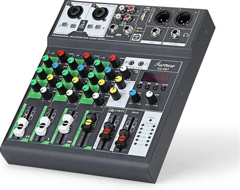 Asmuse 4 Channel Audio Mixer with USB - Portable India | Ubuy