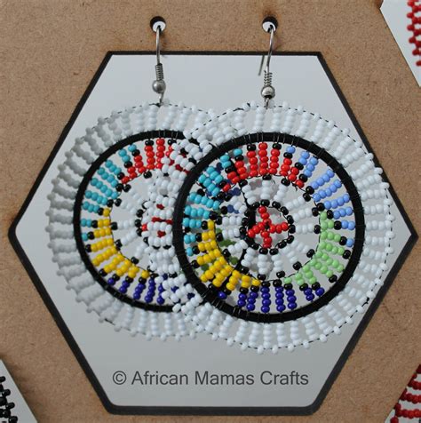 Traditional Round Zulu Earrings - African Mamas Crafts