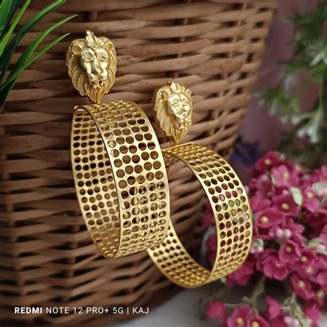 ERR-114 Lion - Ear Rings – Kaj India