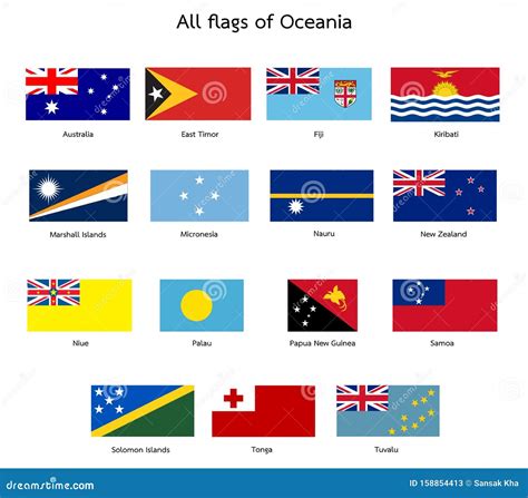 Oceania Flags
