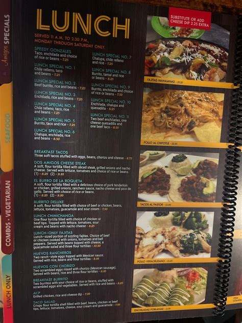 Menu at El Sarape Mexican Restaurant, Hickory