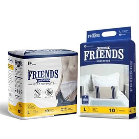 Buy FRIENDS PREMIUM ADULT DRY PANTS + PREMIUM UNDERPADS COMBO PACK ...