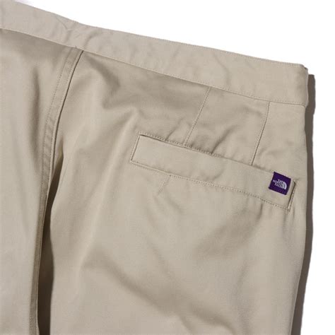 THE NORTH FACE PURPLE LABEL Chino Wide Tapered Field Pants Light Beige ...