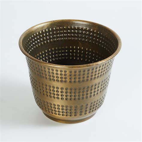 Buy Cairo Metal Embossed Planter from Home Centre at just INR 449.0