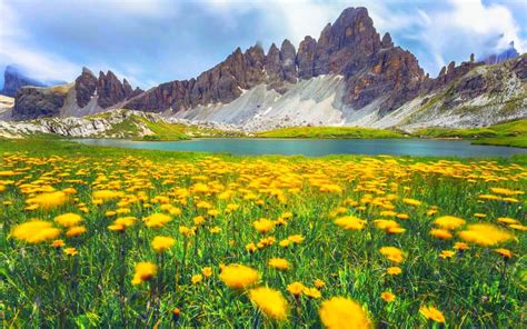 Download Italy Dolomite Mountains In Countryside Wallpaper | Wallpapers.com
