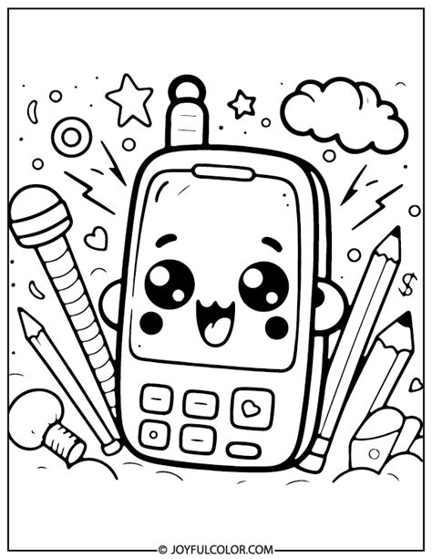 Phone Coloring Pages 的图像结果