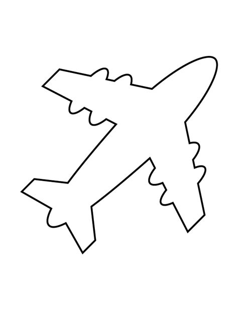 airplane drawing template