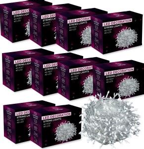 Refulgix 40 LEDs 12 m White Steady String Rice Lights Price in India ...