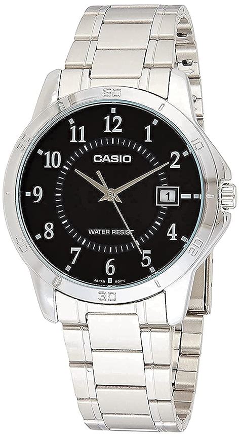 Casio Men Stainless Steel Analog Black Dial Watch-Mtp-V004D-1Budf ...