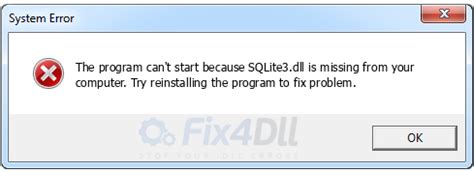 The Code Execution Cannot Proceed Because Sqlite3.dll Was Not Found How to Fix 的图像结果