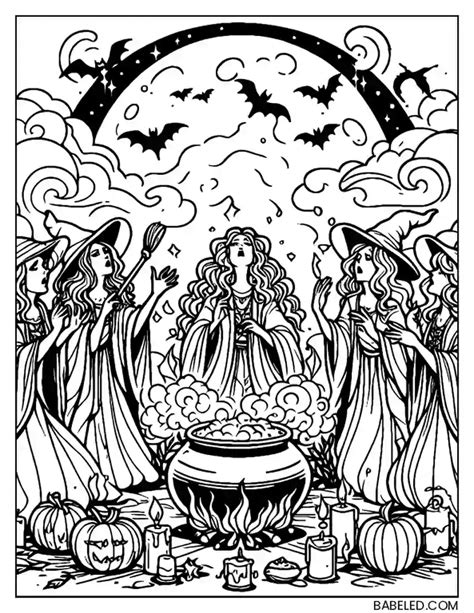 7 Free Printable Hocus Pocus Coloring Pages, Sheets and Pictures for ...