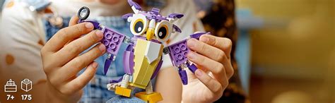 LEGO Creator 3in1 Fantasy Forest Creatures 31125 Building Kit; Owl ...