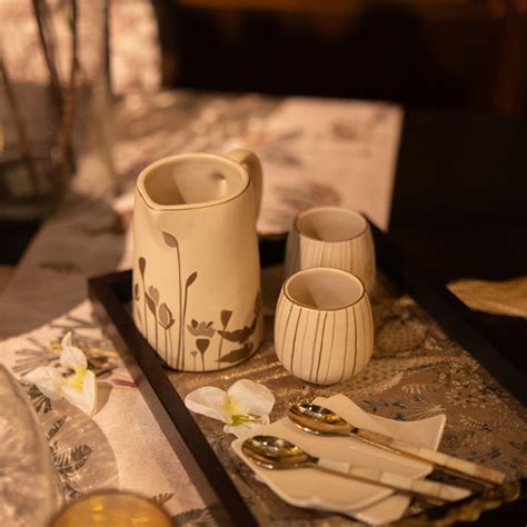 Buy Glasses | Thamara Sangrah Kulhad Beige Stoneware | Shop at The ...