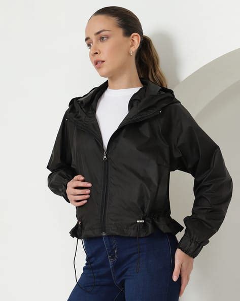 Buy Black Jackets & Coats for Women by Shein Online | sheinindia.in