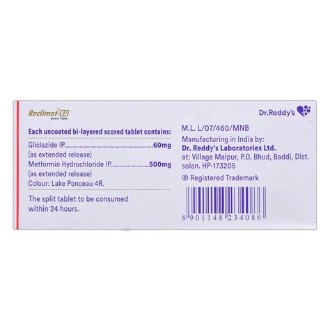 Reclimet-XR Tablet | Uses, Side Effects, Price | Apollo Pharmacy
