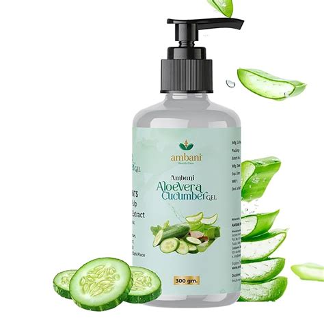 AMBANI HEALTH CARE Aloevera Cucumber Gel I for All Skin Types, Face ...