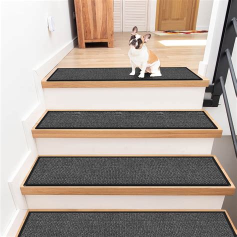 Snapklik.com : Jute Stair Treads Non Slip For Wooden Steps Set Of 15 ...