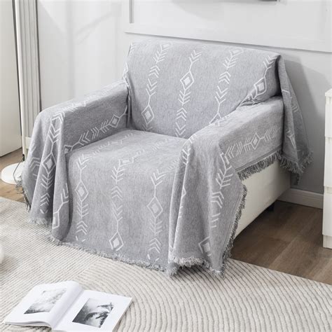 HOKIPO Chenille Sofa Cover Thick And Soft Pet Friendly Throws Blanket 1 ...