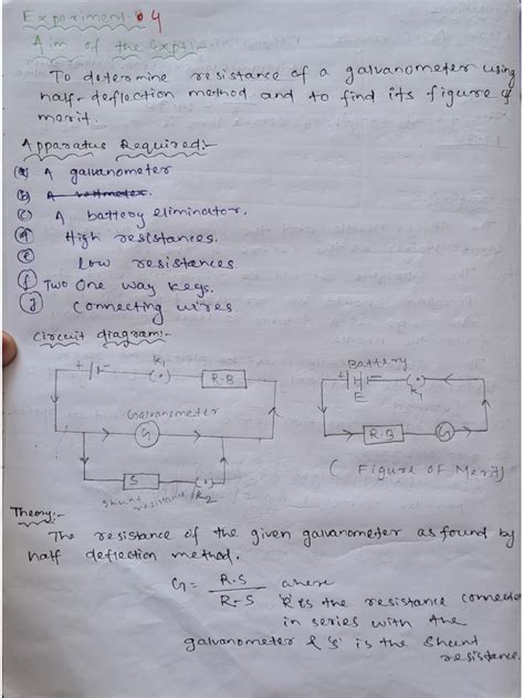 Half Deflection Method Galvanometer 的图像结果