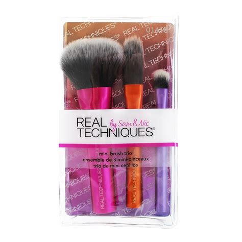 Real Techniques Mini Brush Trio (Multicolour): Amazon.in: Beauty