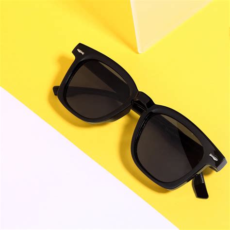 Michel Black Square Sunglasses – Trendy & Affordable Pick – Go Glassic