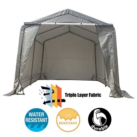 Buy kdgarden 10x10x8 Feet Portable Shelter Shed Heavy Duty Outdoor ...