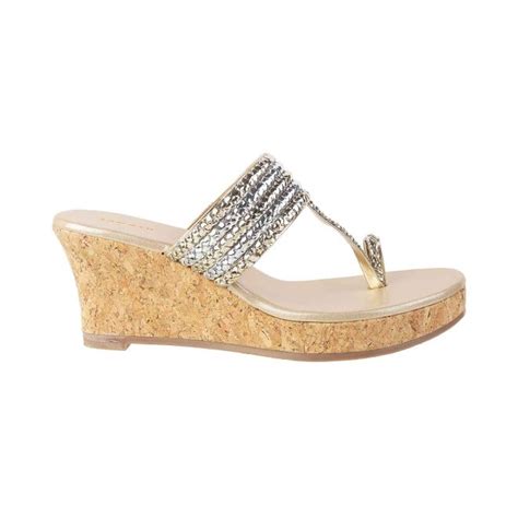 Buy Mochi Women Gold Ethnic Slip Ons Online | SKU: 34-9908-15-36 ...