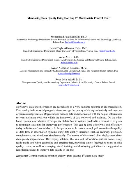 Image result for Multivariate Control Chart