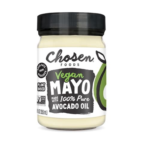 Chosen Foods Classic Vegan, Keto-Friendly Avocado Oil Mayo, Clean Non ...