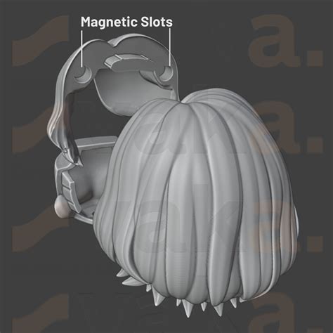 💇 V - Custom Nendoroid Hair STL (Devil May Cry Fan Art)・ 3D File for 3D ...