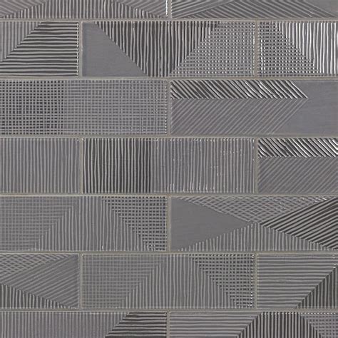 Fracture Graphite 2-in x 8-in Polished Ceramic Subway Wall Tile (5.38 ...
