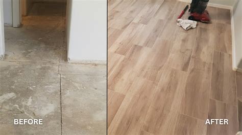 Before and After Tile Installation