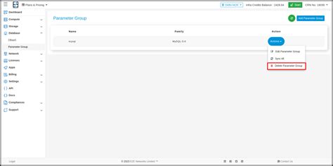 Parameter Group | E2E Cloud