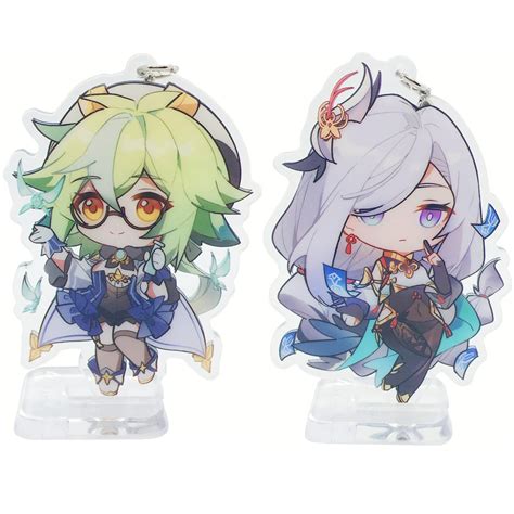 Buy Genshin Impact Anime Keychain,Yae Miko Hu tao Raiden Sho Genshin ...